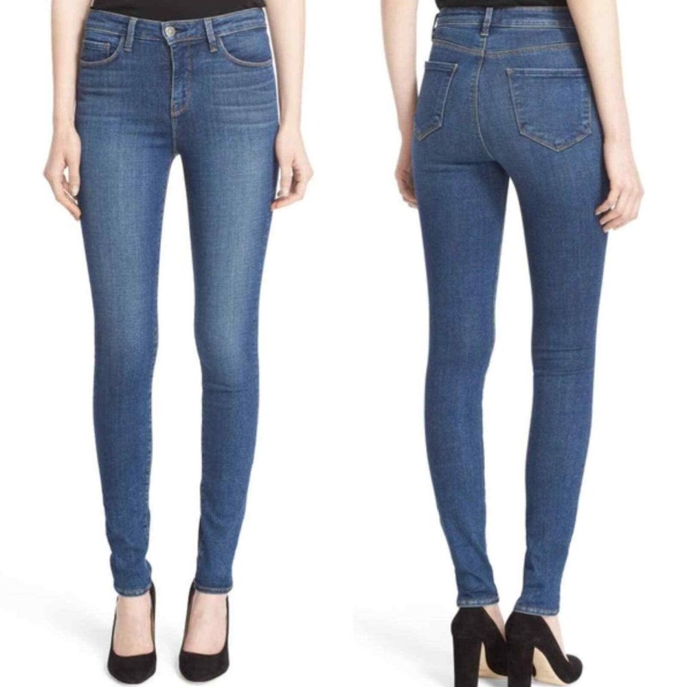 new L'AGENCE Marguerite High Rise Skinny Jean New Vintage Wash